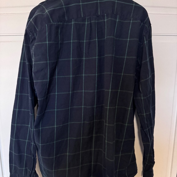 J. Crew XXL Every Square Navy Brushed Twill Shirt - Picture 3 of 3